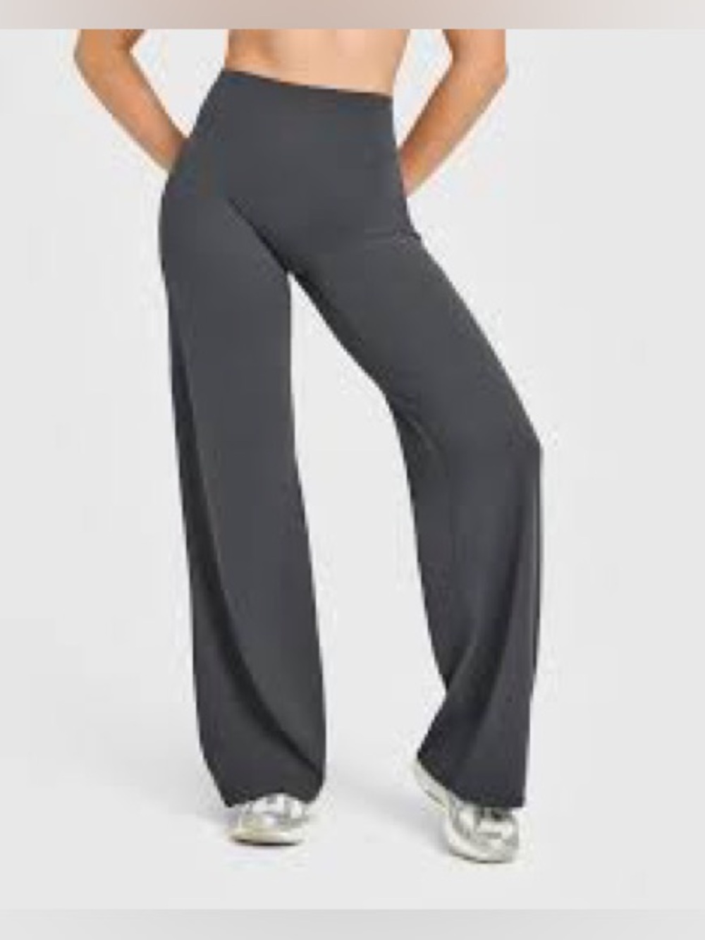 Oner Active Wide-Leg Lounge Pants in Charcoal Gray